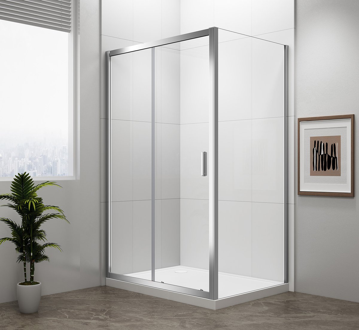 Polysan EASY obdélníkový sprchový kout 1300x900mm, čiré sklo L/P varianta