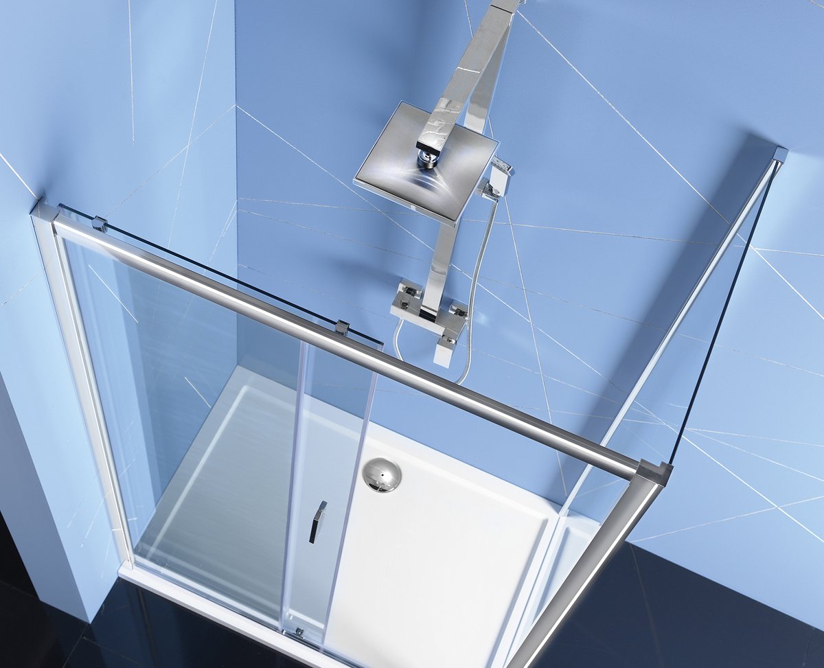 Polysan EASY obdélníkový sprchový kout 1600x800mm, čiré sklo L/P varianta, pohled shora