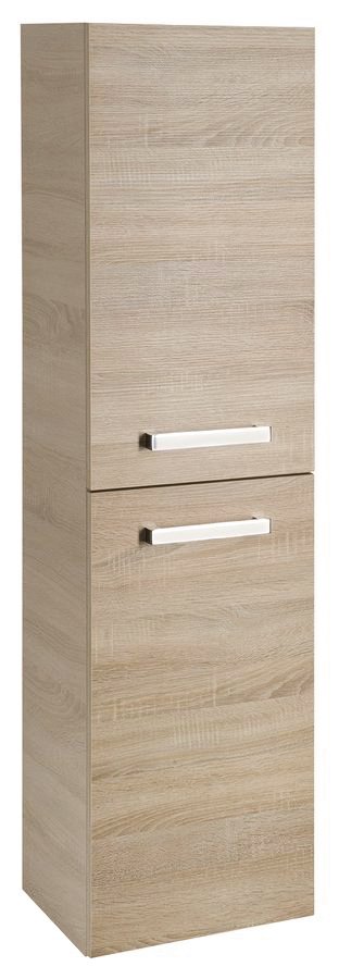 Aqualine VEGA skříňka vysoká s košem, 40x150x31cm, dub platin