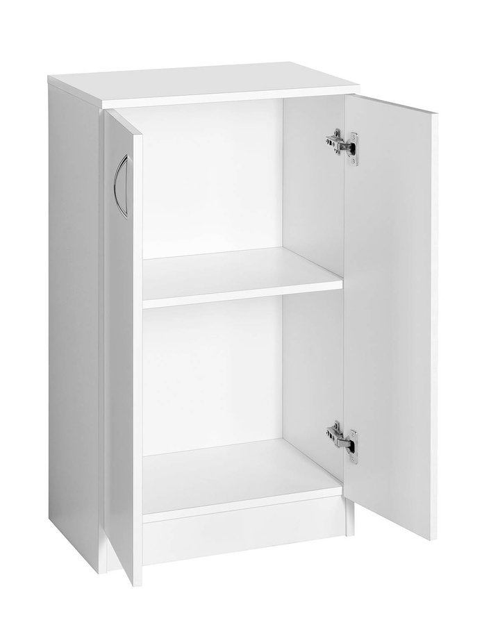 Aqualine SIMPLEX ECO nízká skříňka 50x86x30cm, s otevřenými dvířky a policí