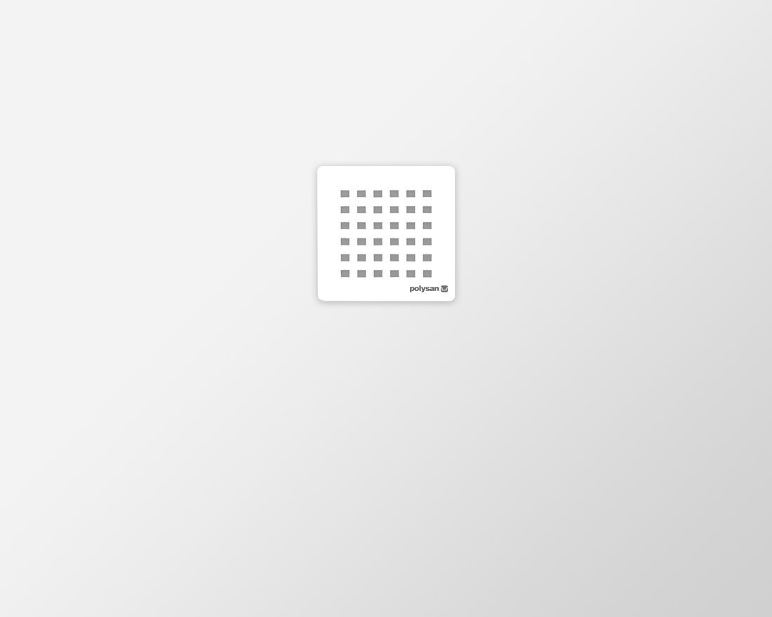 Polysan FLEXIA vanička z litého mramoru s možností úpravy rozměru, 100x80cm, detail výpusti