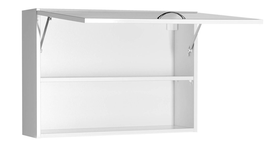 Aqualine KERAMIA FRESH horní skříňka výklopná 70x50x20cm, bílá, s otevřenou výklopnou dvířky