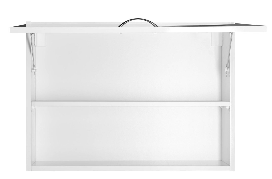 Aqualine KERAMIA FRESH horní skříňka výklopná 70x50x20cm, bílá, s otevřenými výklopnými dvířky