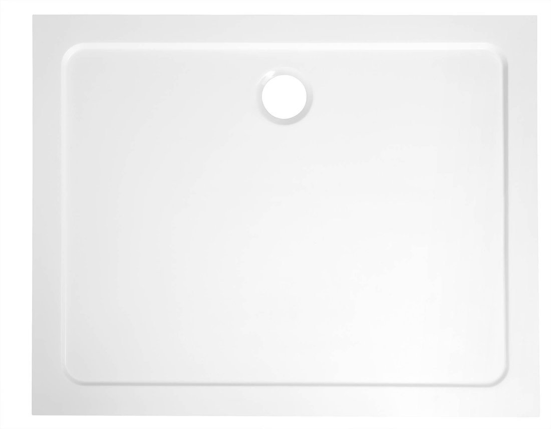 Aqualine TECMI sprchová vanička z litého mramoru, obdélník 100x90cm, bílá