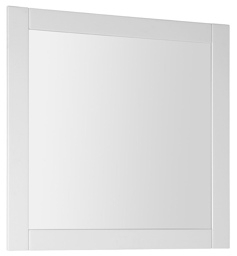 Aqualine FAVOLO zrcadlo v rámu 80x80cm, bílá mat
