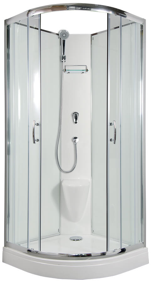 ARTTEC BRILIANT 90x90 cm - Sprchový box model 2 čiré sklo