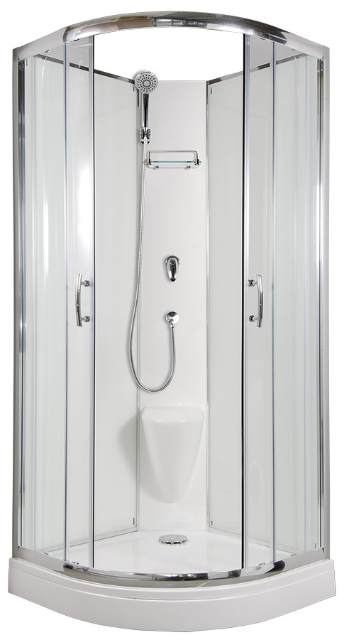 ARTTEC BRILIANT 90x90 cm - Sprchový box model 2 grape sklo