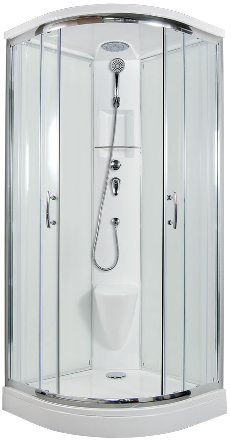 ARTTEC BRILIANT 90x90 cm - Sprchový box model 3 čiré sklo