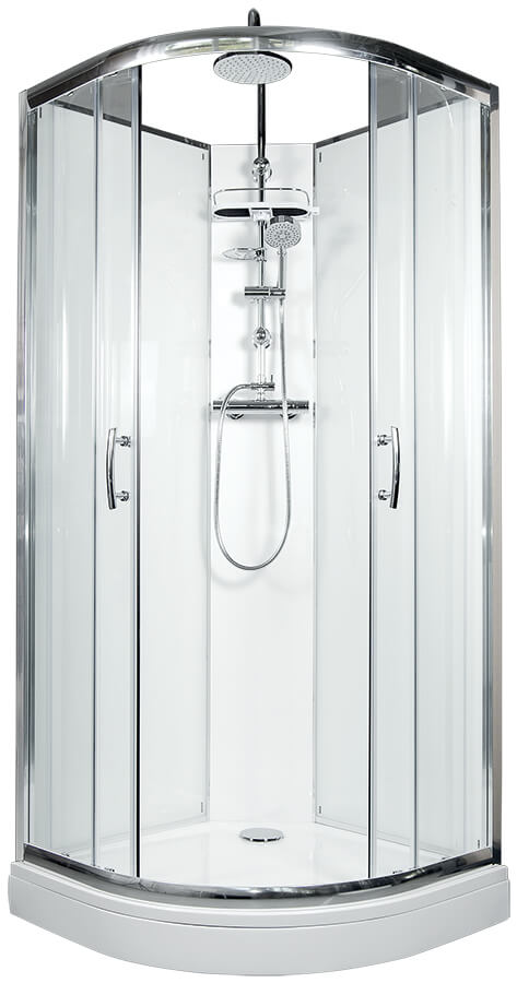 ARTTEC BRILIANT 90x90 cm -Termo sprchový box model 6 čiré sklo