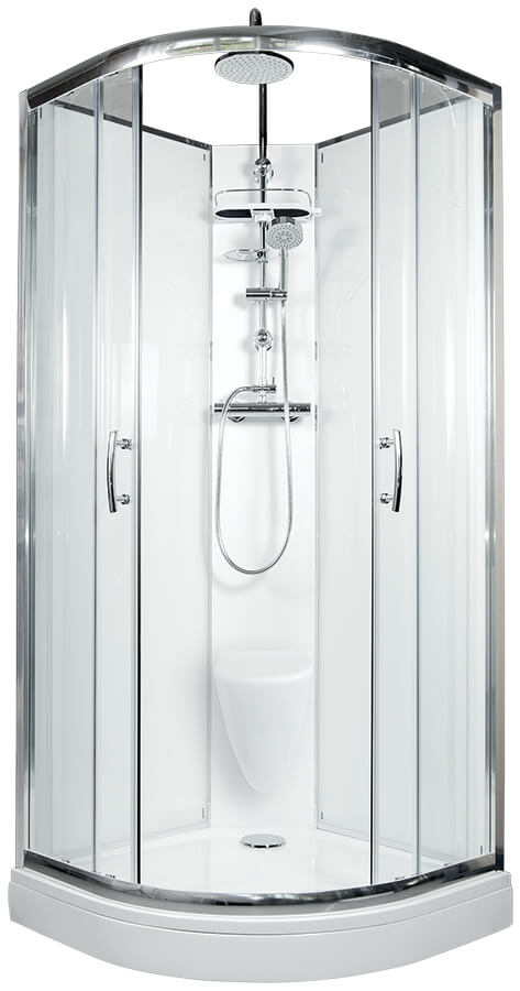 ARTTEC BRILIANT 90x90 cm - Sprchový box model 7 čiré sklo