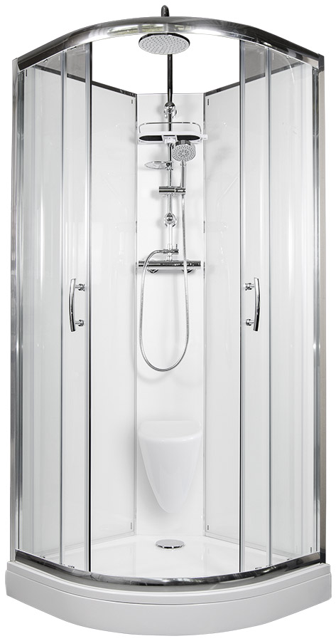 ARTTEC BRILIANT 90x90 cm - Sprchový box model 7 grape sklo