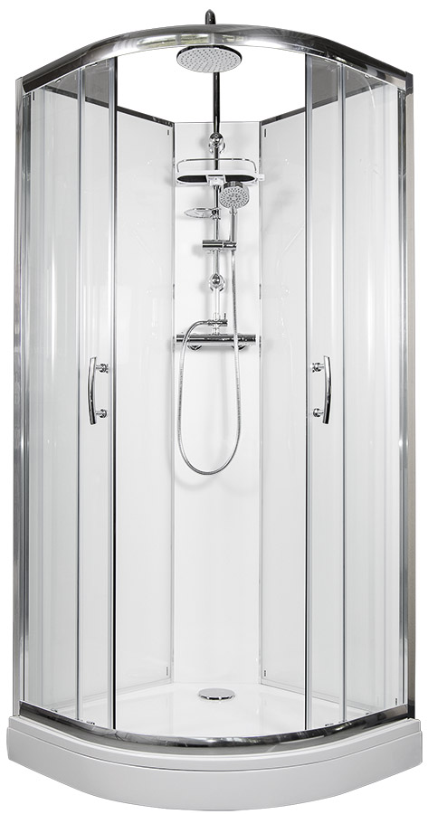ARTTEC BRILIANT 90x90 cm - Termo sprchový box model 6 grape sklo