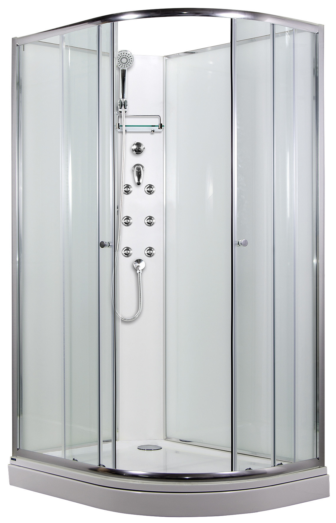 ARTTEC SIRIUS 120x90 cm - Masážní sprchový box model 4 čiré sklo levá vanička