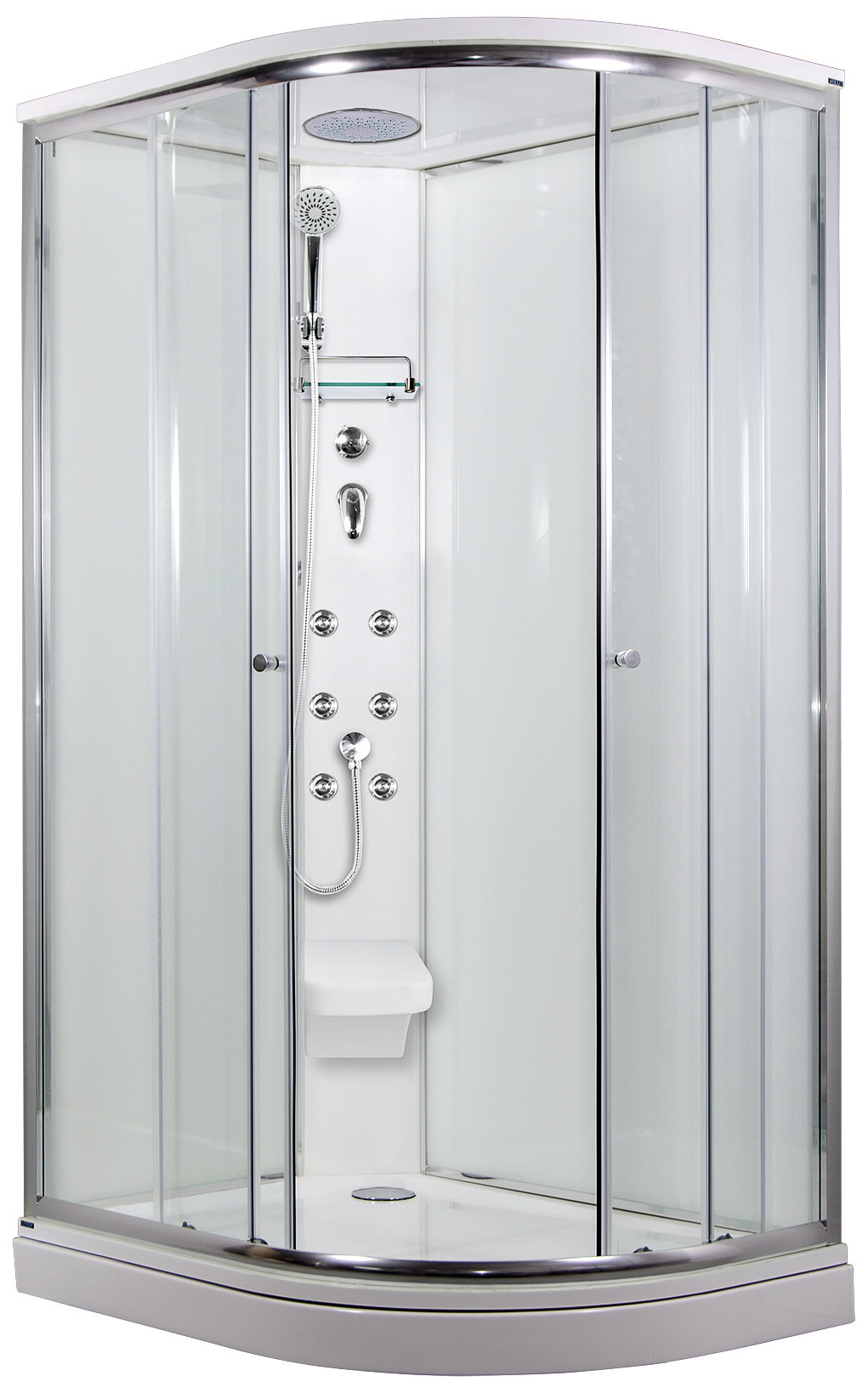 ARTTEC SIRIUS 120x90 cm - Masážní sprchový box model 5 čiré sklo levá vanička