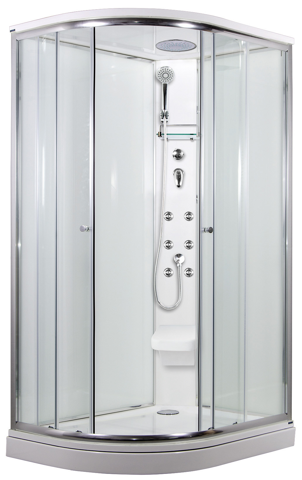 ARTTEC SIRIUS 120x90 cm - Masážní sprchový box model 5 čiré sklo pravá vanička