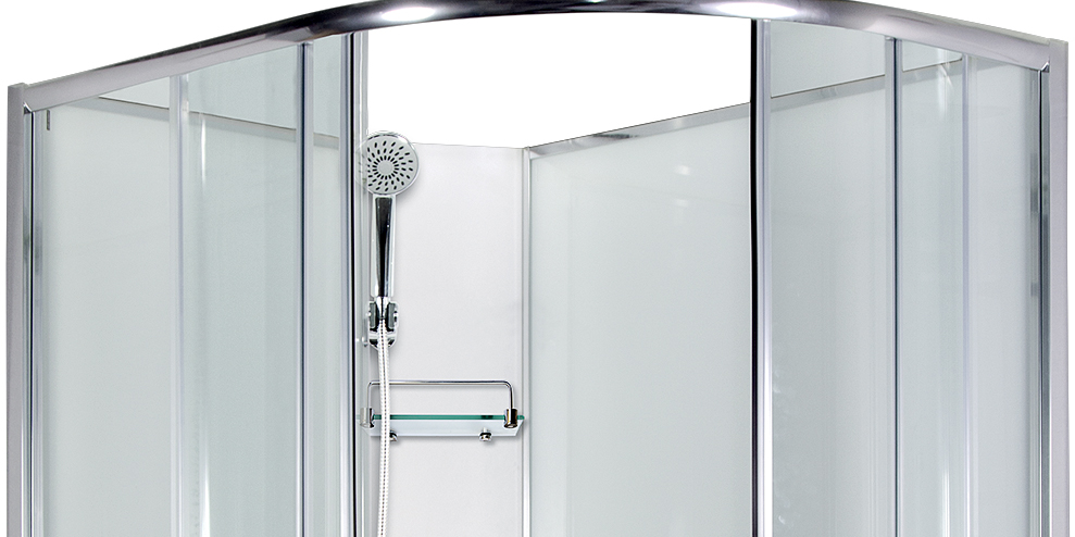 ARTTEC SIRIUS 120x90 cm - Sprchový box model 2 čiré sklo levá vanička, pohled dovnitř boxu
