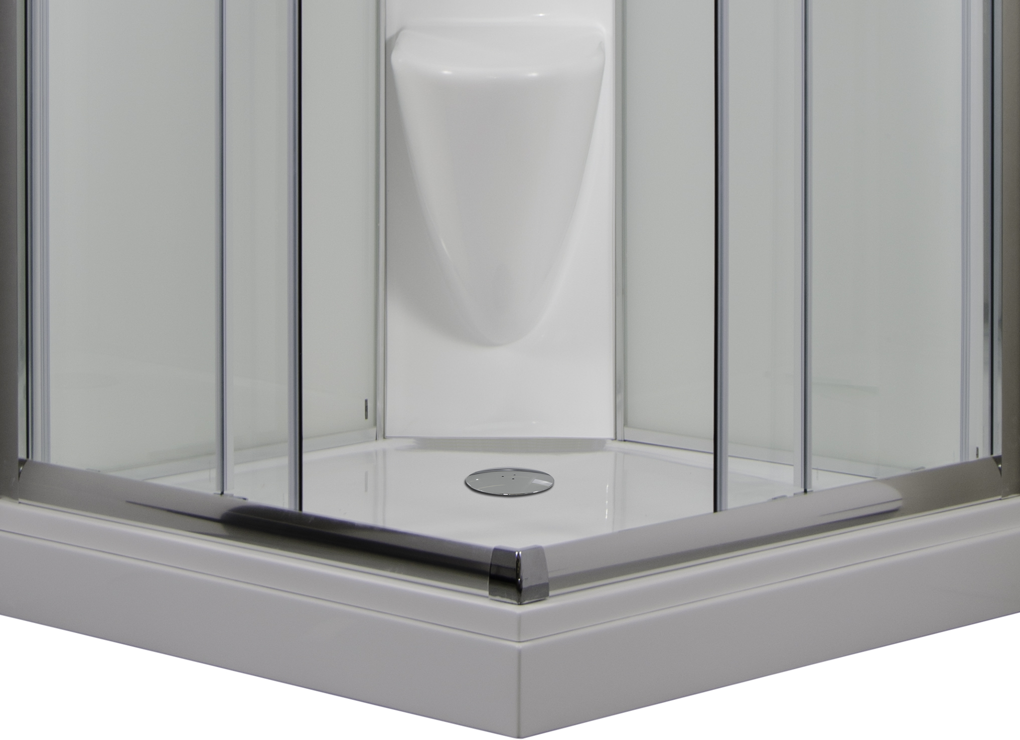 ARTTEC SMARAGD 90x90 cm - Masážní box model 5 čiré sklo, pohled dovnitř boxu