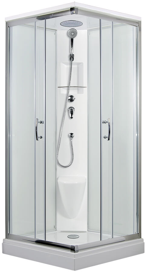 ARTTEC SMARAGD 90x90 cm - Sprchový box model 3 čiré sklo