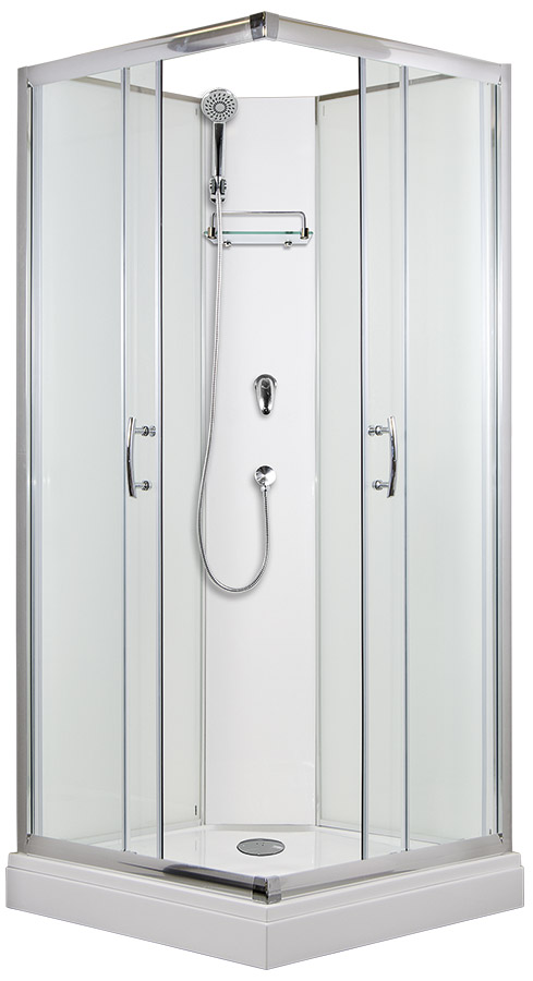 ARTTEC SMARAGD 90x90 cm - Sprchový box model 1 grape sklo