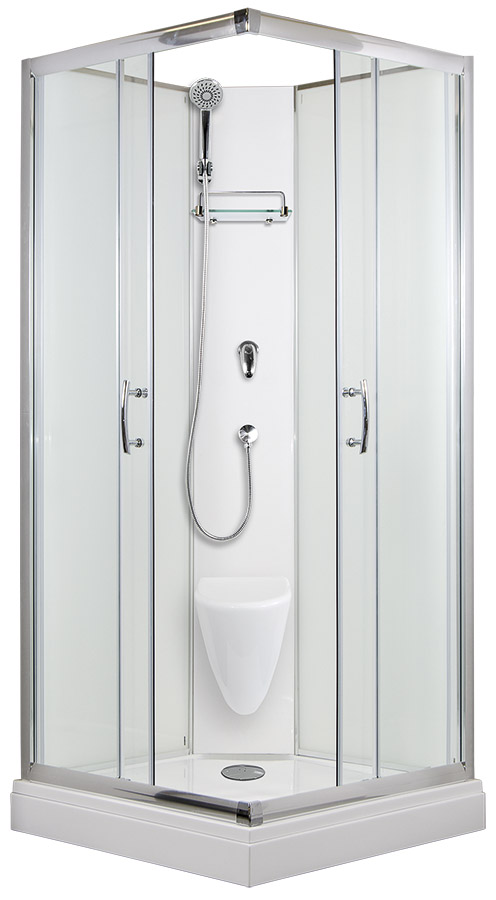 ARTTEC SMARAGD 90x90 cm - Sprchový box model 2 grape sklo