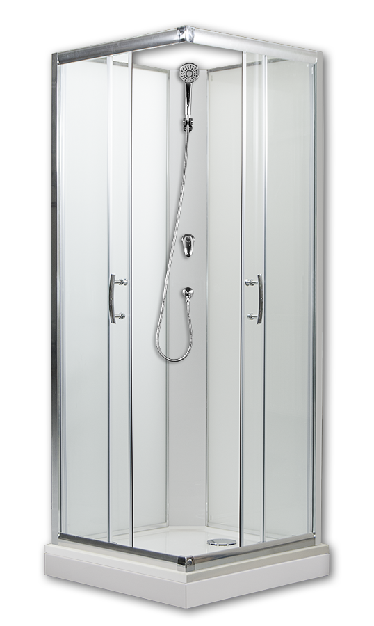 ARTTEC SMARAGD 80x80 cm - sprchový box  model 1 čiré sklo