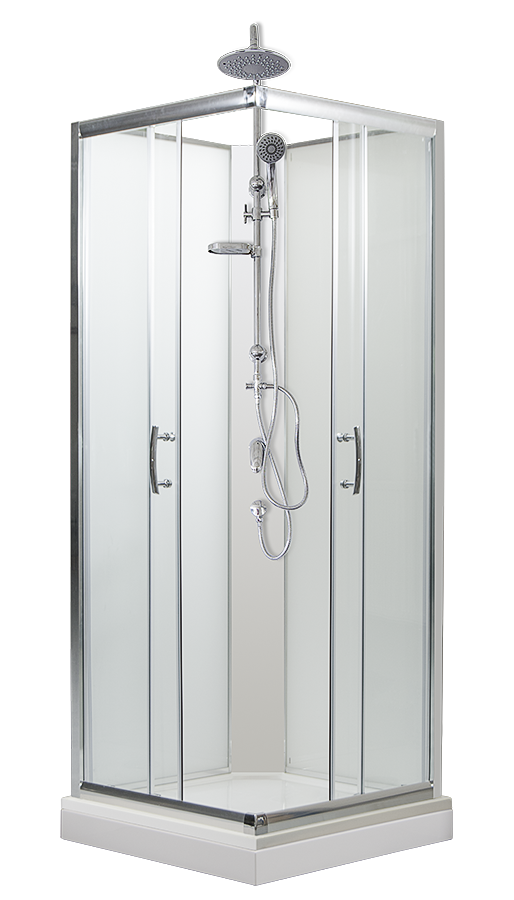 ARTTEC SMARAGD 80x80 cm - sprchový box model 1 čiré sklo - sprchový set