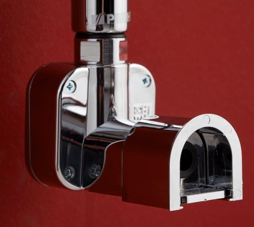 PMH elektrická topná tyč HT1 s termostatem, detail, barva chrom, záběr 3
