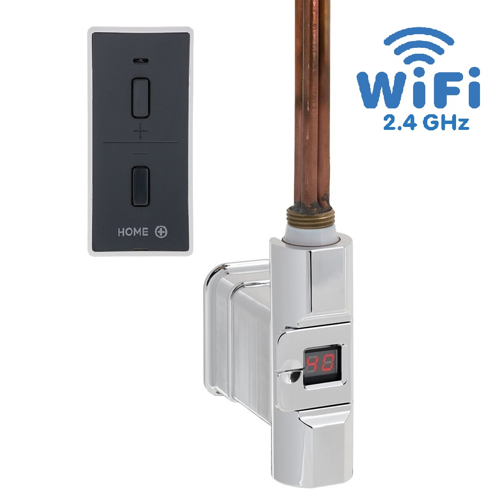Hydronix Home Plus WiFi BASIC topná tyč, barva chrom s vypínačem bez kabelu