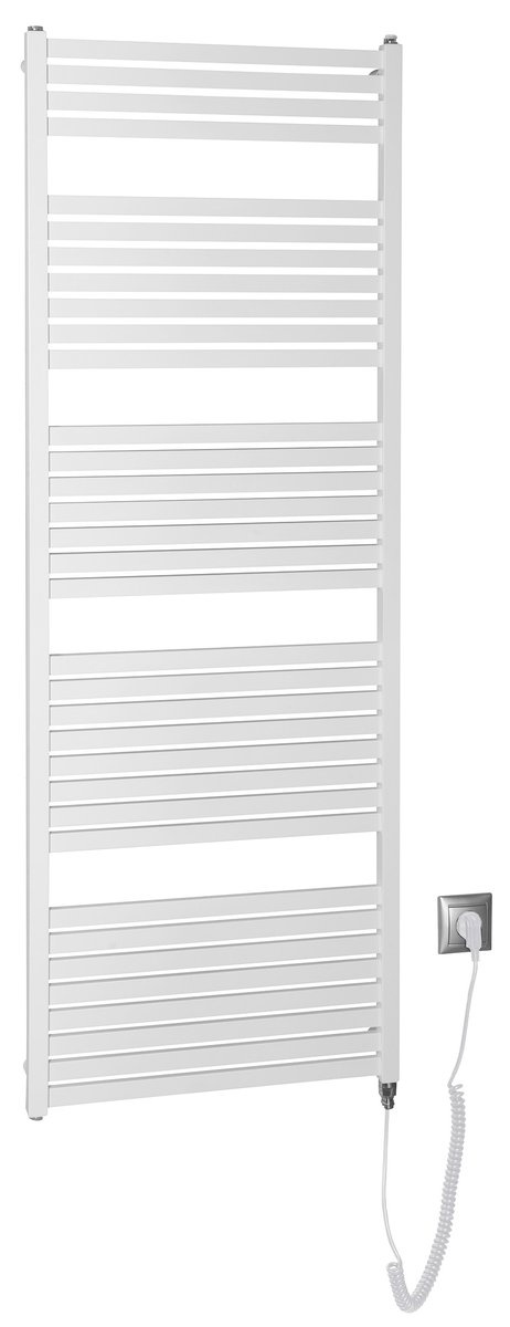 Aqualine TONDI-E elektrické otopné těleso rovné 600x1690 mm, 800 W, bílá