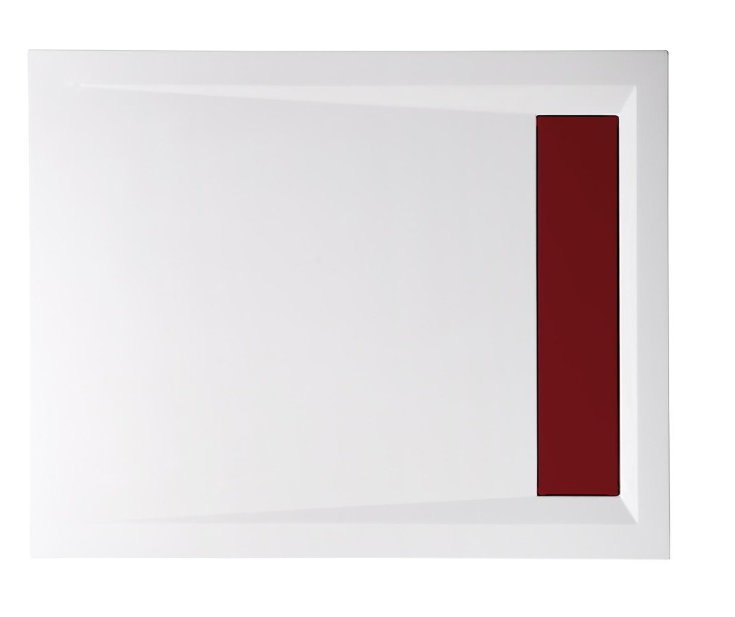Polysan VARESA sprchová vanička z litého mramoru se záklopem, obdélník 110x90cm, bílá, pohled shora 4