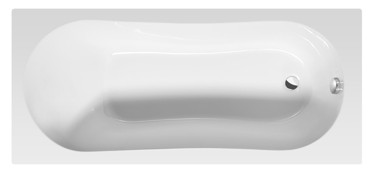 Aqualine JIZERA vana 160x70x39cm, bílá