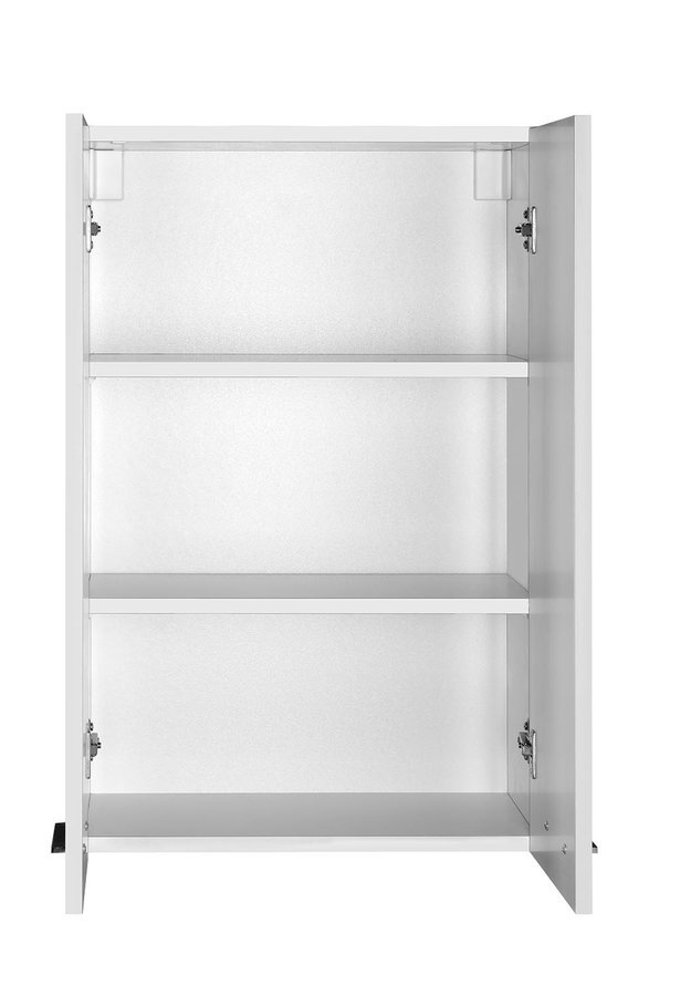 Aqualine ZOJA/KERAMIA FRESH skříňka horní 50x76x23cm, bílá, s otevřenými dvířky
