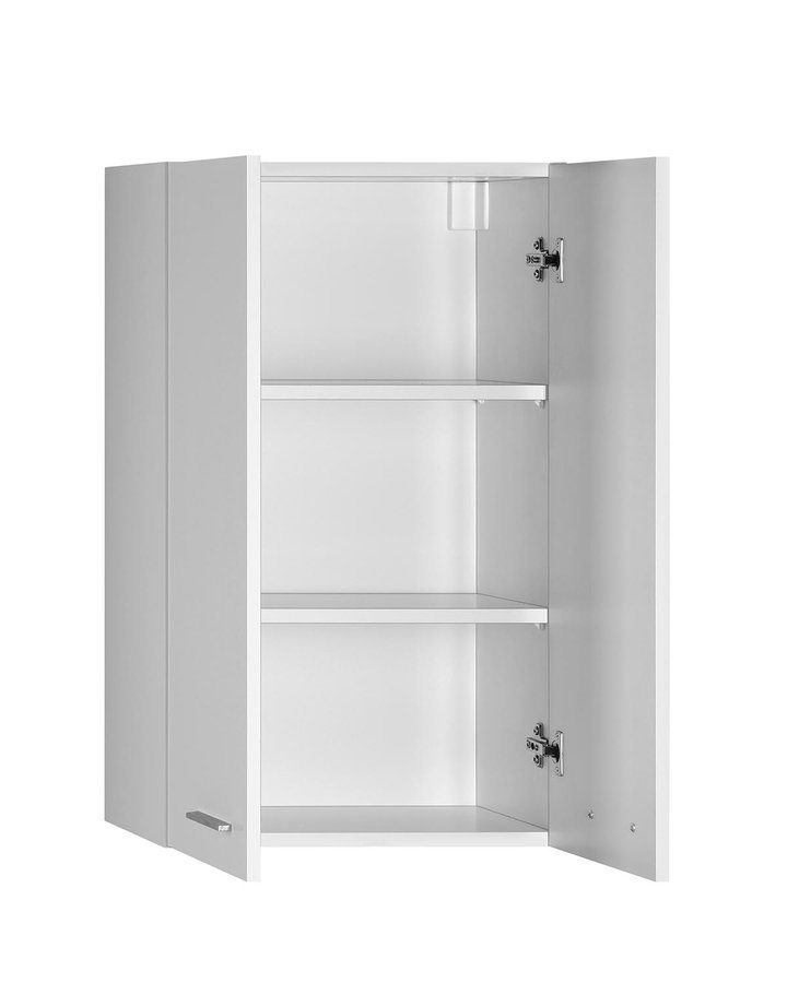 Aqualine ZOJA/KERAMIA FRESH skříňka horní 50x76x23cm, bílá, s otevřenými dvířky 2