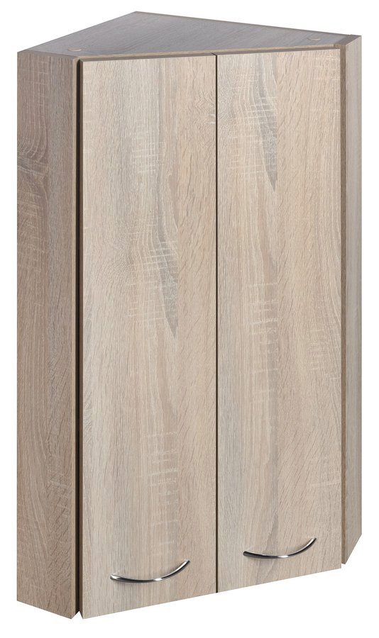 Aqualine ZOJA/KERAMIA FRESH horní skříňka rohová 35x76x35cm,dub platin