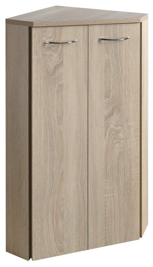 Aqualine ZOJA/KERAMIA FRESH skříňka rohová 35x78x35cm, dub platin