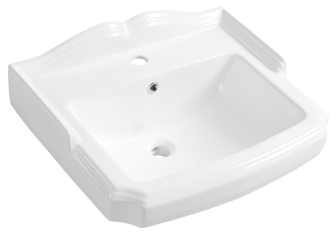 Aqualine ANTIK keramické umyvadlo, 58x47cm, bílá