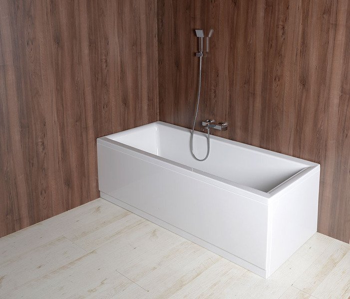 Polysan PLAIN panel boční 100x59cm, s panelem v koupelně