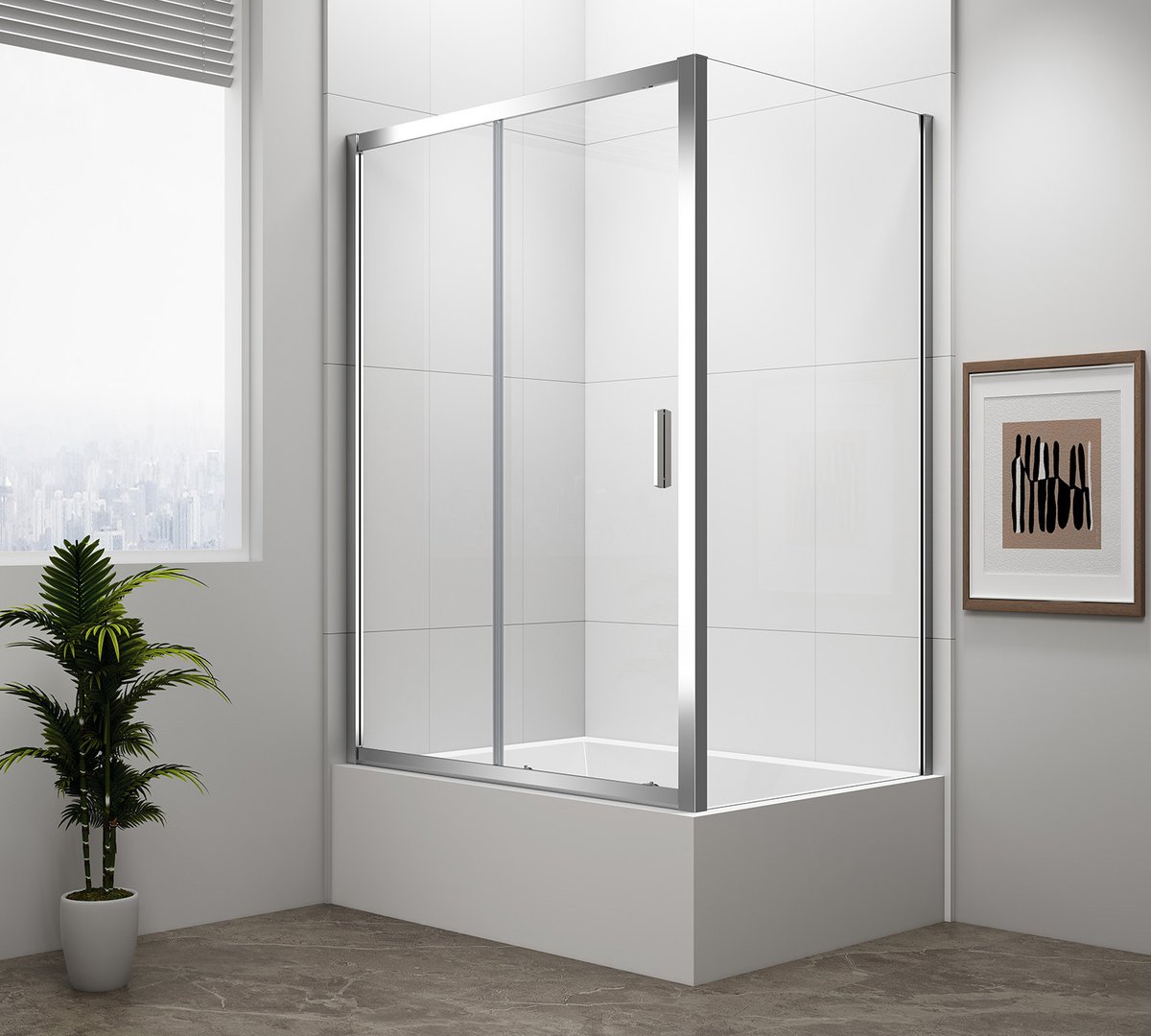 Polysan DEEP obdélníkový sprchový kout 1200x900mm L/P varianta, čiré sklo