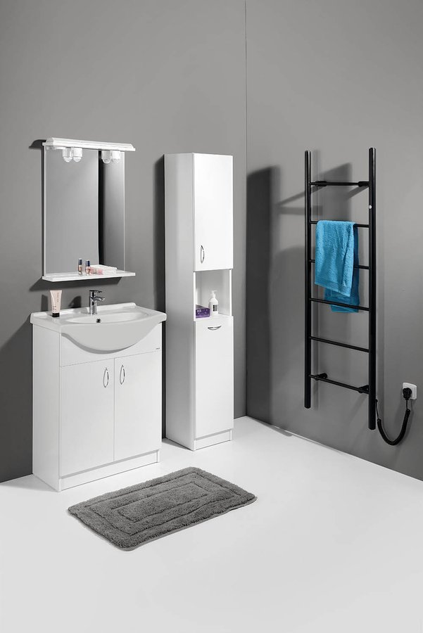 Aqualine SIMPLEX ECO 65 umyvadlová skříňka včetně umyvadla 63x83,5x30,7cm, v koupelně