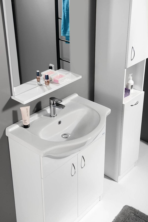 Aqualine SIMPLEX ECO 65 umyvadlová skříňka včetně umyvadla 63x83,5x30,7cm, v koupelně 2