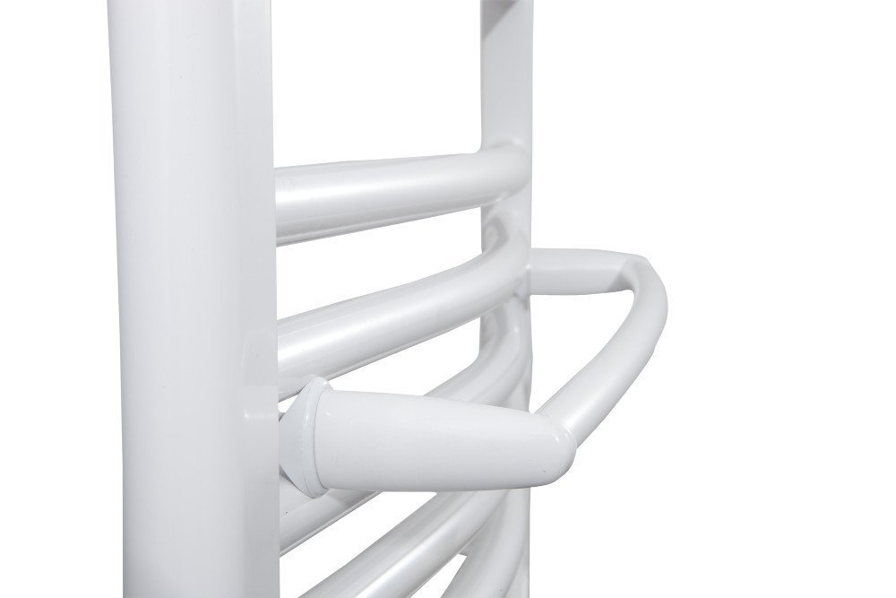 Aqualine Sušák ručníků na otopná tělesa 36cm rovný, bílá, detail držáku na radiátoru