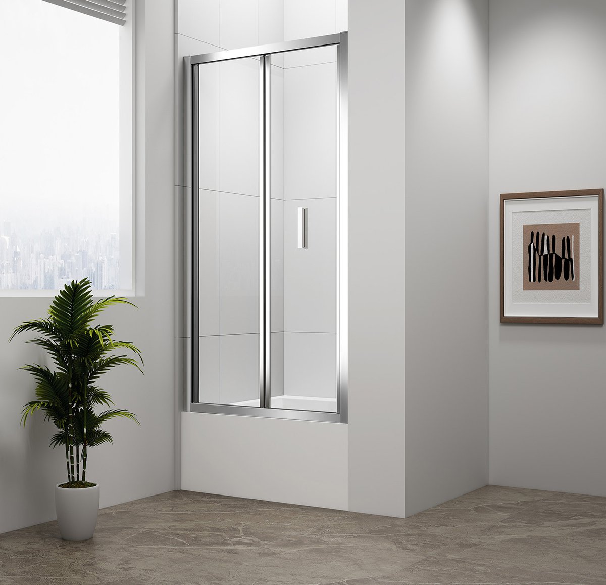 Polysan DEEP sprchové dveře skládací 1000x1650mm, čiré sklo