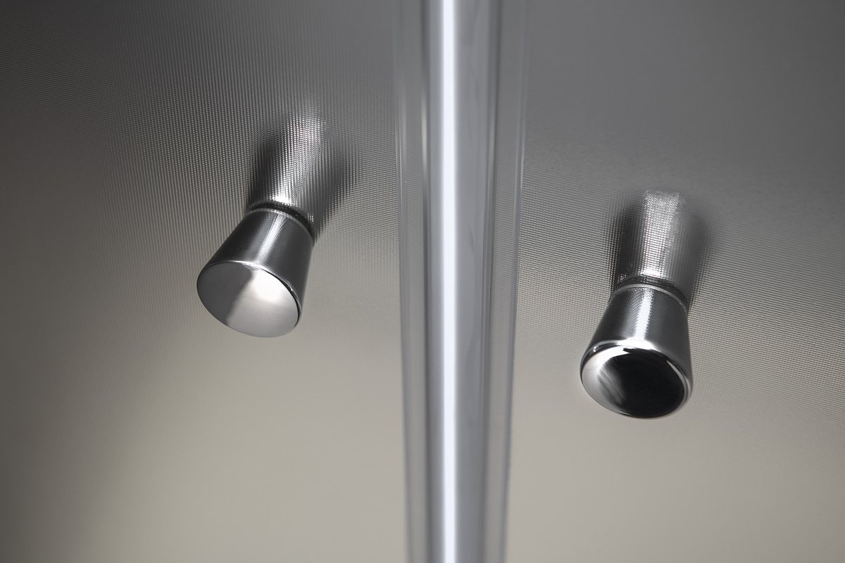 Aqualine PILOT otočné sprchové dveře dvojkřídlé 800mm, detail madel dveří