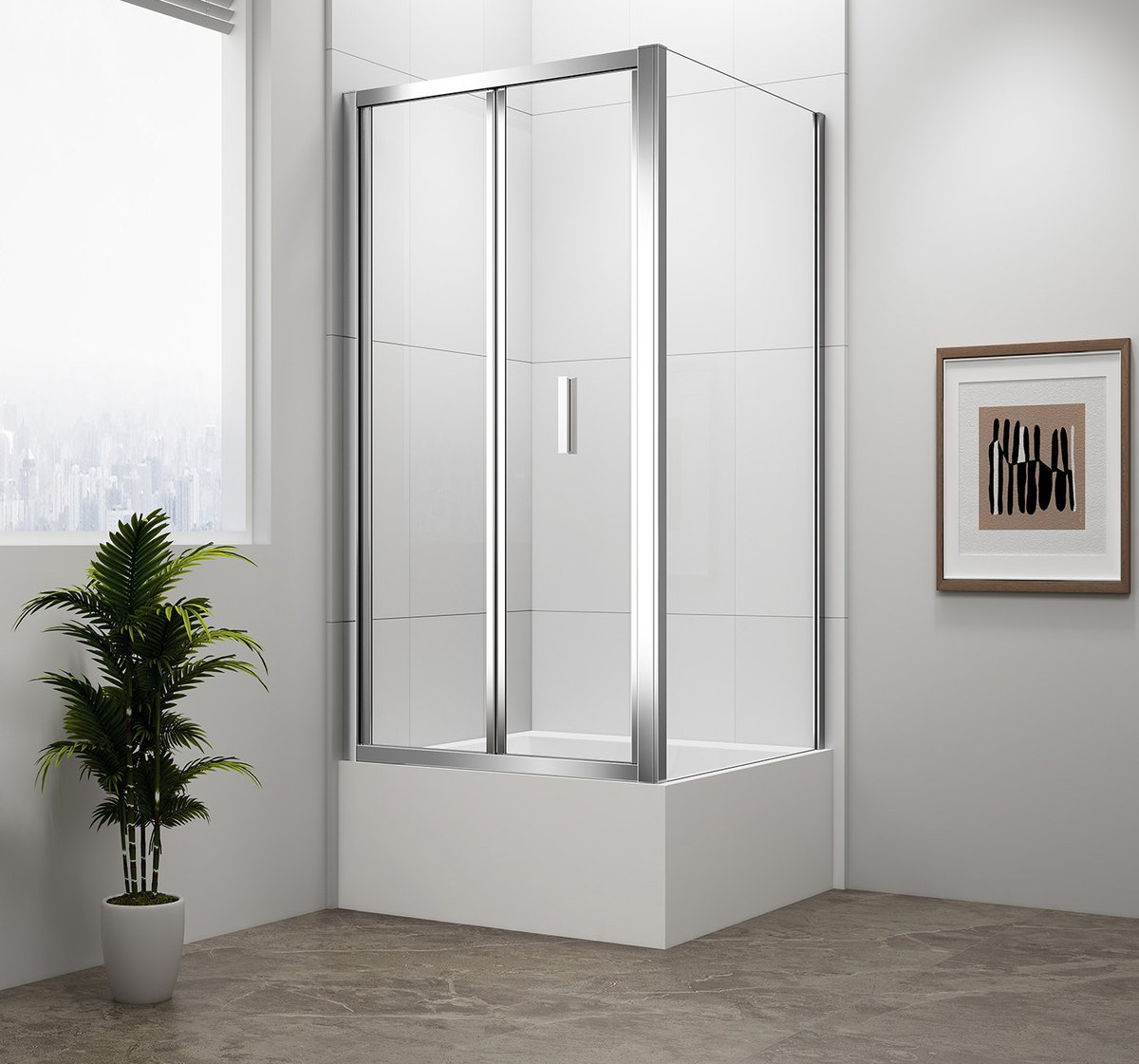 Polysan DEEP obdélníkový sprchový kout 1000x750mm L/P varianta, čiré sklo