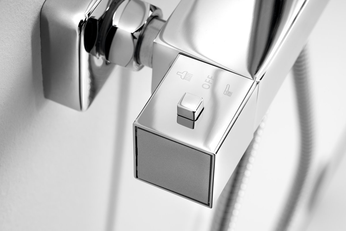 Aqualine TALIA sprchový sloup s termostatickou baterií, chrom, detail ovládání