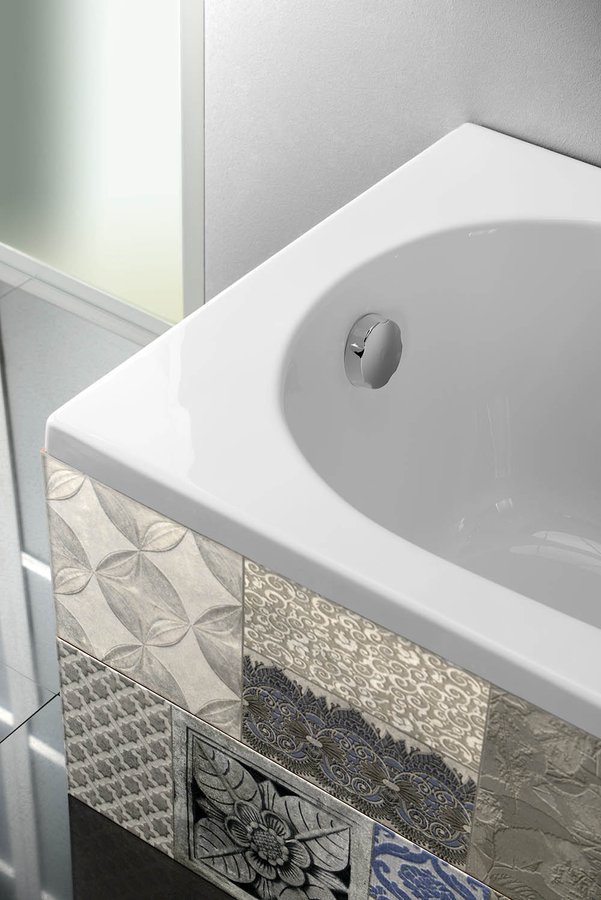 Aqualine JIZERA vana 140x70x39cm, bílá, v koupelně
