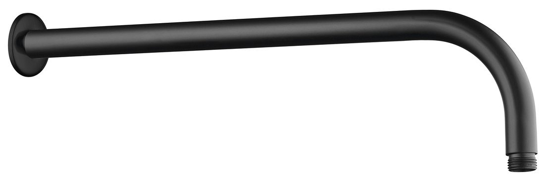 Aqualine Sprchové ramínko kulaté, 405mm, černá mat