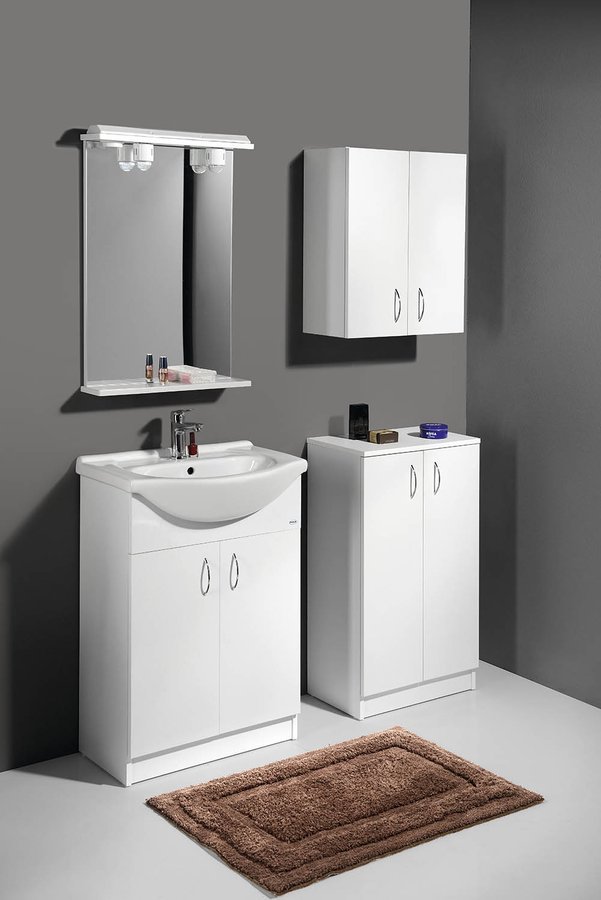 Aqualine SIMPLEX ECO závěsná skříňka 60x60x24cm, v koupelně