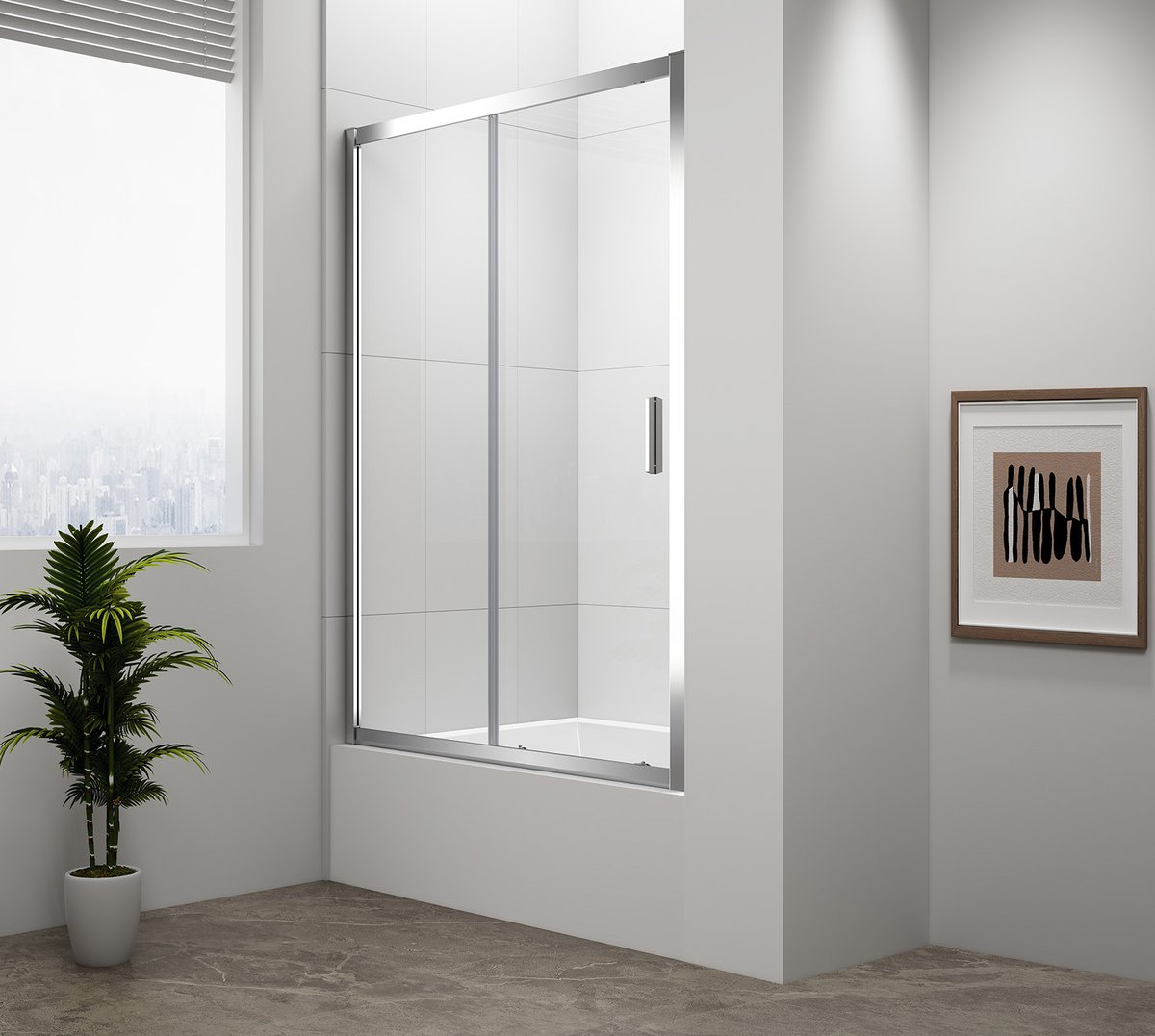 Polysan DEEP sprchové dveře 1500x1650mm, čiré sklo