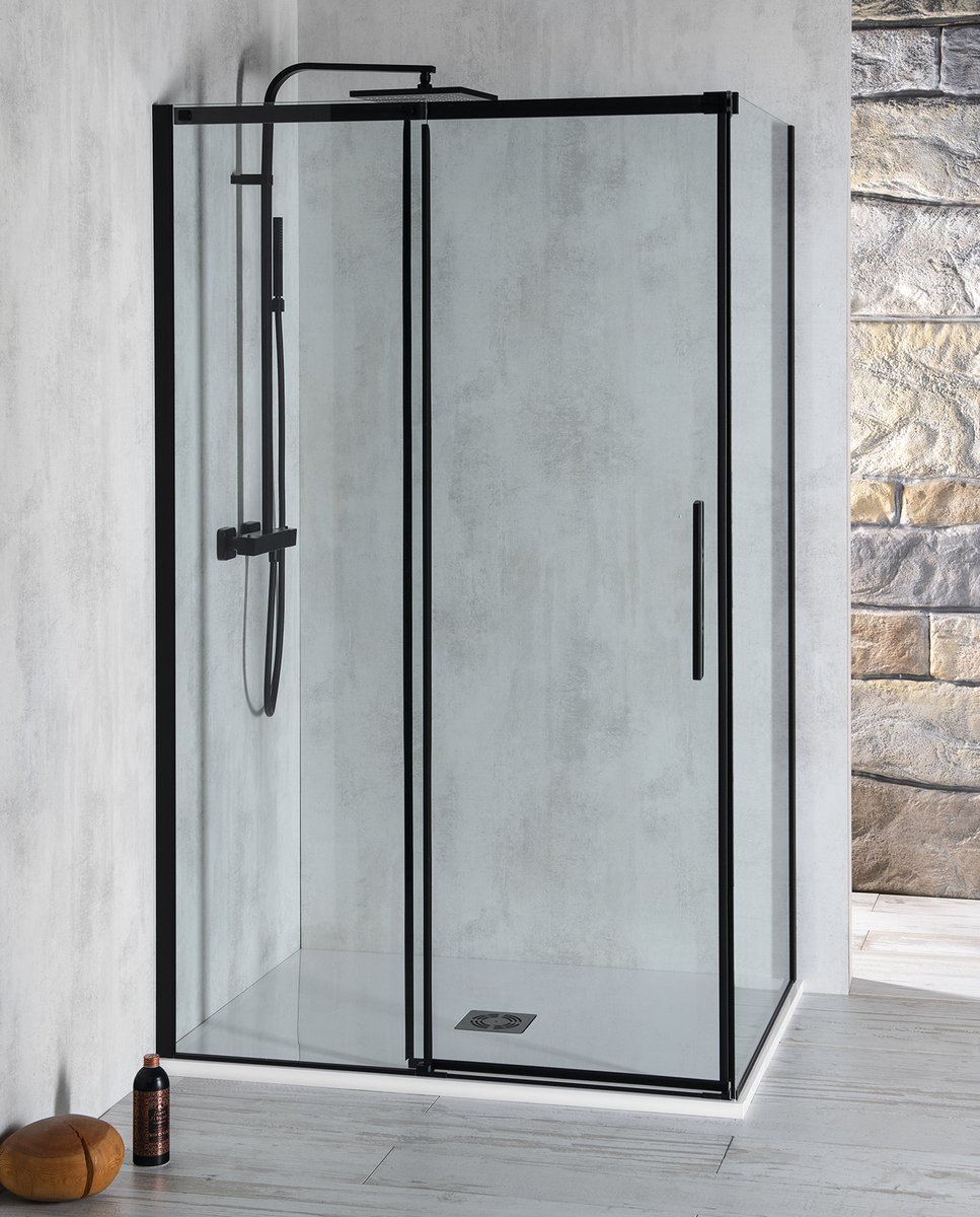 Polysan ALTIS BLACK obdélníkový sprchový kout 1100x900 mm, L/P varianta